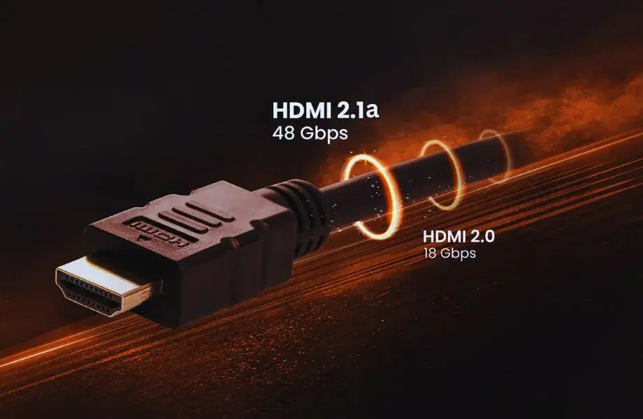 Ultra fast back colored HDMI 2.1a cable