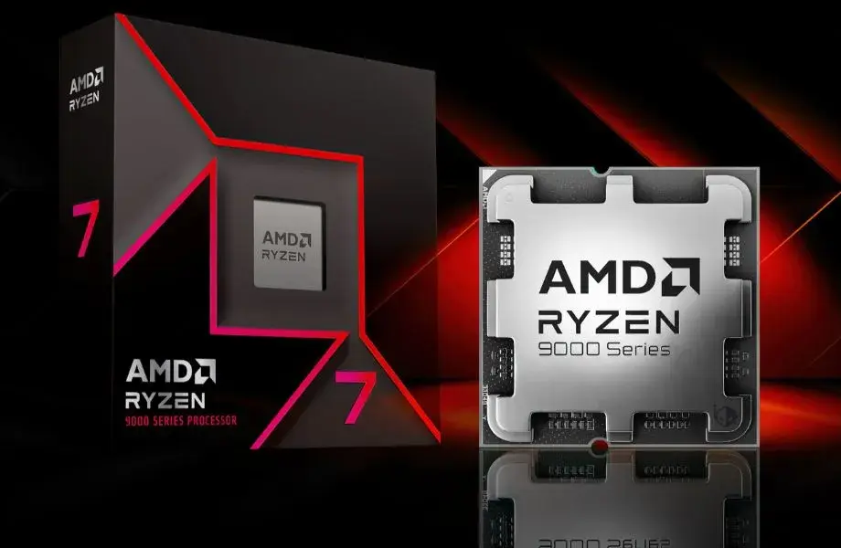 Original Boxed Ryzen 7 9000 Series Processor in Red Color